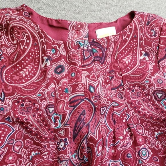 3T Toddler Dress Paisley Print with Ruffle Hem - Picture 4 of 8